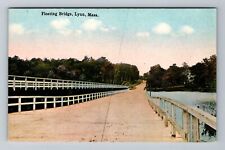 Lynn MA-Massachusetts, Floating Bridge Vintage Souvenir Postcard picture