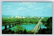 Harrisburg PA-Pennsylvania, Skyline View Of Town, Antique, Vintage Postcard picture