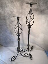 Partylite A Pair Of Grand Paragon Pillar Candle Holders 30