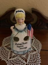 Vintage Betsy Ross Spoon Storage Enesco Figurine Patriotic Flag picture