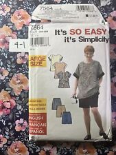 Vintage 1997 Sewing Pattern Top & Shorts Size 18w-28w picture