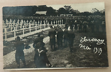 Vintage WWI Postcard - World War 1 - Lavernoy, France 1919 Military Cemetary picture