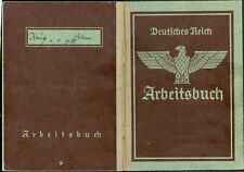 German WW2 Arbeitsbuch 2nd Pattern Work Book RADwj Girl, Entries Through 1948  picture