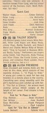 1962 TV AD COMEDIAN MARK LONDON on TALENT SCOUTS with HOST JIM BACKUS picture