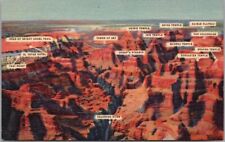 1938 GRAND CANYON NATIONAL PARK Ariz. Postcard 