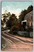 Postcard Slatington PA Pennsylvania Farm House Lehigh Valley Railroad RR picture