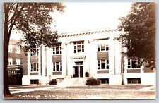 Grinnell Iowa~Grinnell College Library~Real Photo Postcard~1930s RPPC picture