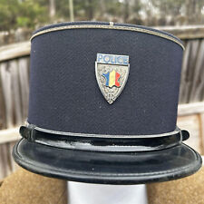 French Gendarme Police Hat Kepi Navy Blue Houssard Vintage Excellent Condition picture