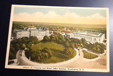Washington, DC, View from Capitol Dome, vintage 1917 PC Postcard picture