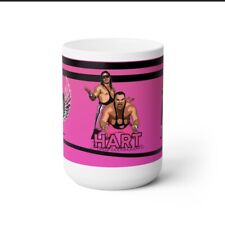 Hart Foundation Wrestling coffee mug 15oz. Free domestic shipping picture