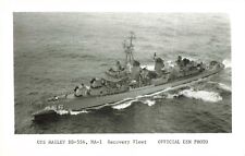 Photo USS Hailey Destroyer DD-556 MA-1 Recovery Fleet Official US Navy picture