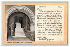 c1905 Grand Staircase Keith's Theater Boston Massachusetts MA Antique Postcard picture