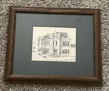 Historic Cotton Exchange • Augusta , Georgia Picture Sketch Framed Robyn H Black picture