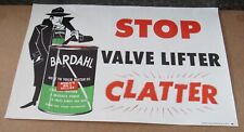 Vintage BARDAHL OIL The Detective STOP VALVE LIFTER CLATTER Window-Wall Sign picture