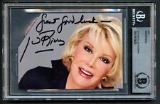Joan Rivers signed autograph auto Small Cut Photo Talk Show Host BAS Slabbed picture