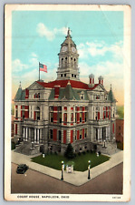 Napoleon OH-Ohio, Court House, Antique Vintage Postcard picture