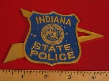 VINTAGE OBSOLETE INDIANA STATE TROOPER POLICE BADGE PAPER WEIGHT  picture
