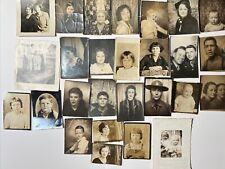 lot of 27 antique Photos 1915-1930s Hidden Mother Men Women WWI Military picture