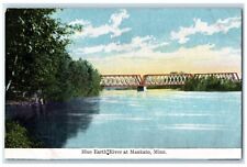 c1910 Blue Earth River Exterior Bridge Mankato Minneapolis MN Vintage Postcard picture