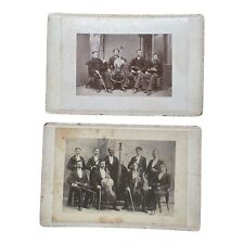 Two Remarkable Antique Photos of Musicians - One Dated 1879 picture