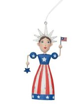 Lady Liberty Metal Patriotic Ornament 4th Of July Americana New picture