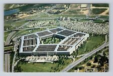Arlington VA-Virginia, Aerial View of Pentagon, Antique Vintage Postcard picture