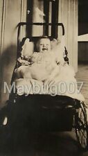 Vintage Antique Real Photo Postcard Identified Baby Girl Sarah Berbett Family picture