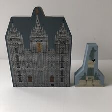 The Cat's Meow Salt Lake City Temple & Brigham Young Monument Shelf Sitters picture