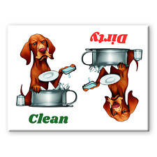HUNGARIAN VIZSLA Clean Dirty DISHWASHER MAGNET New DOG picture