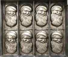Antique flat chocolate mold - 12.5 x 14.5 - Smiling Santa Claus - Germany or USA picture