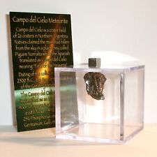 Genuine Meteorite and Display Cube 6.8 gram Campo del Cielo Meteorite and Magnet picture