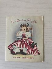 Vintage late 1940s Child Birthday Card -  picture