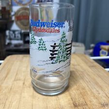 1995 Budweiser Clydesdales Christmas Glass  Holiday  L I K E        N E W. picture