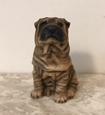 Sitting Shar-Pei Dog Statue Vintage Figurine 4” Tall By Castagna picture