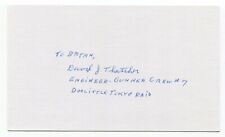 David J. Thatcher Signed 3x5 Index Card  Autographed WWII Doolittle Raiders picture