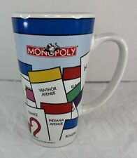 Vintage 1999 Mr. Monopoly Game Tall Latte Cup Mug Hasbro Park Place Coffee Tea picture