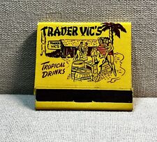 Rare Vintage Trader Vic’s Honolulu Hawaii Full Matchbook Unused Matches 40s/50s picture