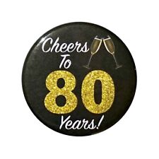 80th Birthday Button 