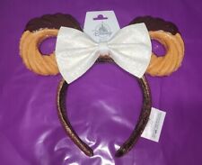 NEW Disney Parks 2023 Churro Chocolate Snacks Minnie Mickey Mouse Ear Headband picture
