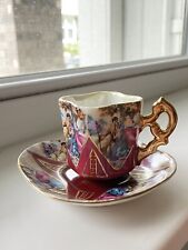 Antique Ardalt Lenwile China hand painted footed cup, Made in Japan. 19 century picture