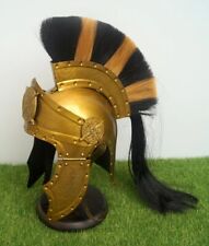 Roman Empire General Helmet With Plume Crest Armor Helmet Collectible Showpiece picture