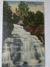 Vintage NEW YORK postcard  Hector Falls WATKINS Glen Seneca Lake 1940's linen picture