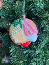 Charcuterie Board Glass Christmas Ornament picture