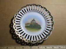 old vintage Souvenir China Dish, Summit House, Mt Tom Holyoke MA picture