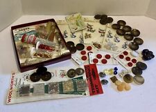 Lot Vintage Sewing Dog Cat Patches Glitter Beads Buttons picture