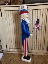 Vintage Blow Mold Uncle Sam Patriotic American Flag Union New Old Stock picture