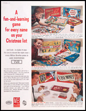 1959 MILTON BRADLEY Multiple Board Games MID-CENTURY Entertainment Vtg PRINT AD picture
