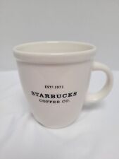 2001 Starbucks Barista Coffee Mug Cup Barista White Black Established 1971 Large picture