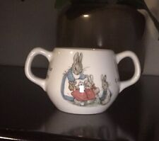 wegwood of etruria & bariaston beatrix potter peter rabbit double handled cup picture