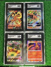 Lot of (4) Assorted Pokemon Cards Includes 3 Japanese Charizards. picture